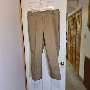 Red Kap Womens Khaki Tan Work Trousers Straight Leg Pants PZ33KH0 Size 18 x 34U